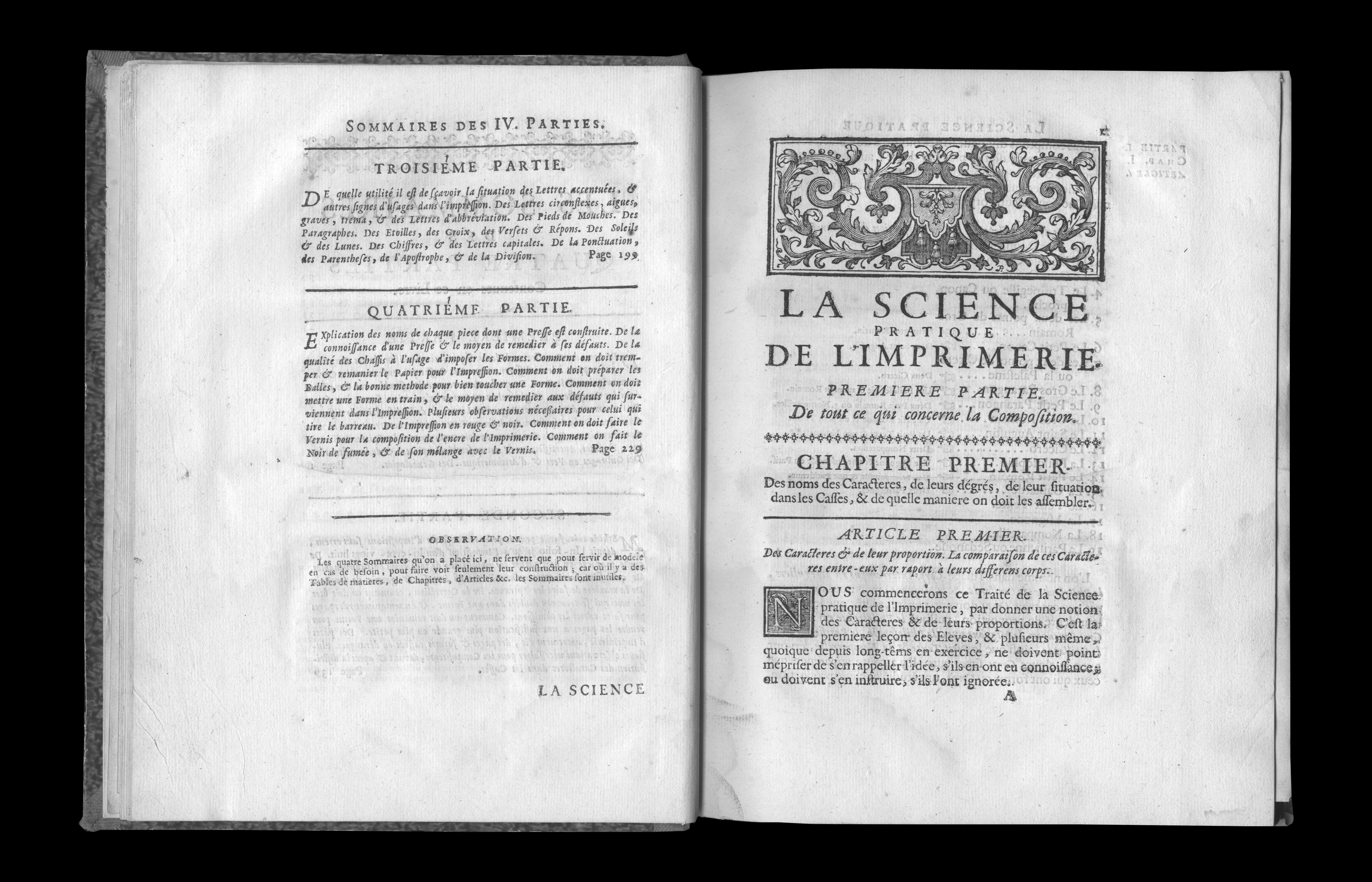 La typographie mise en ordre