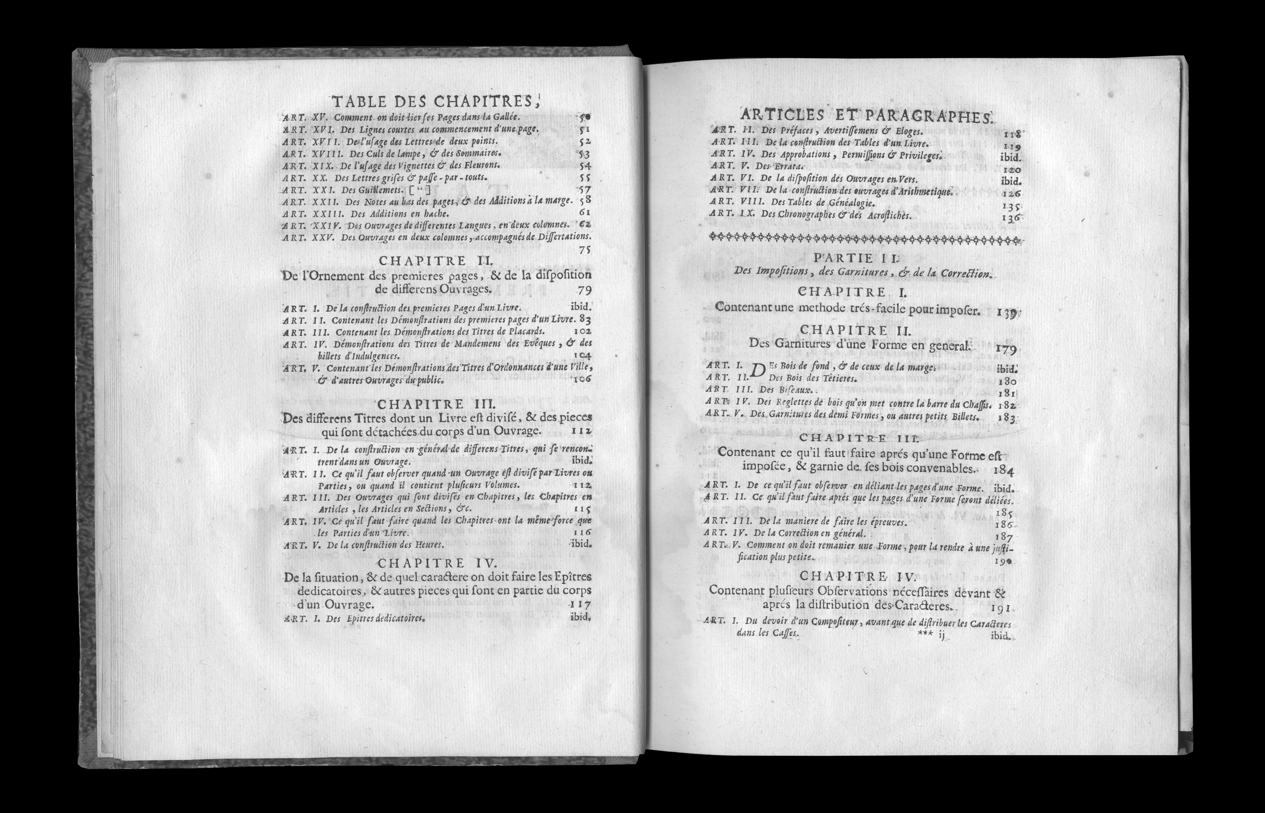 La typographie mise en ordre