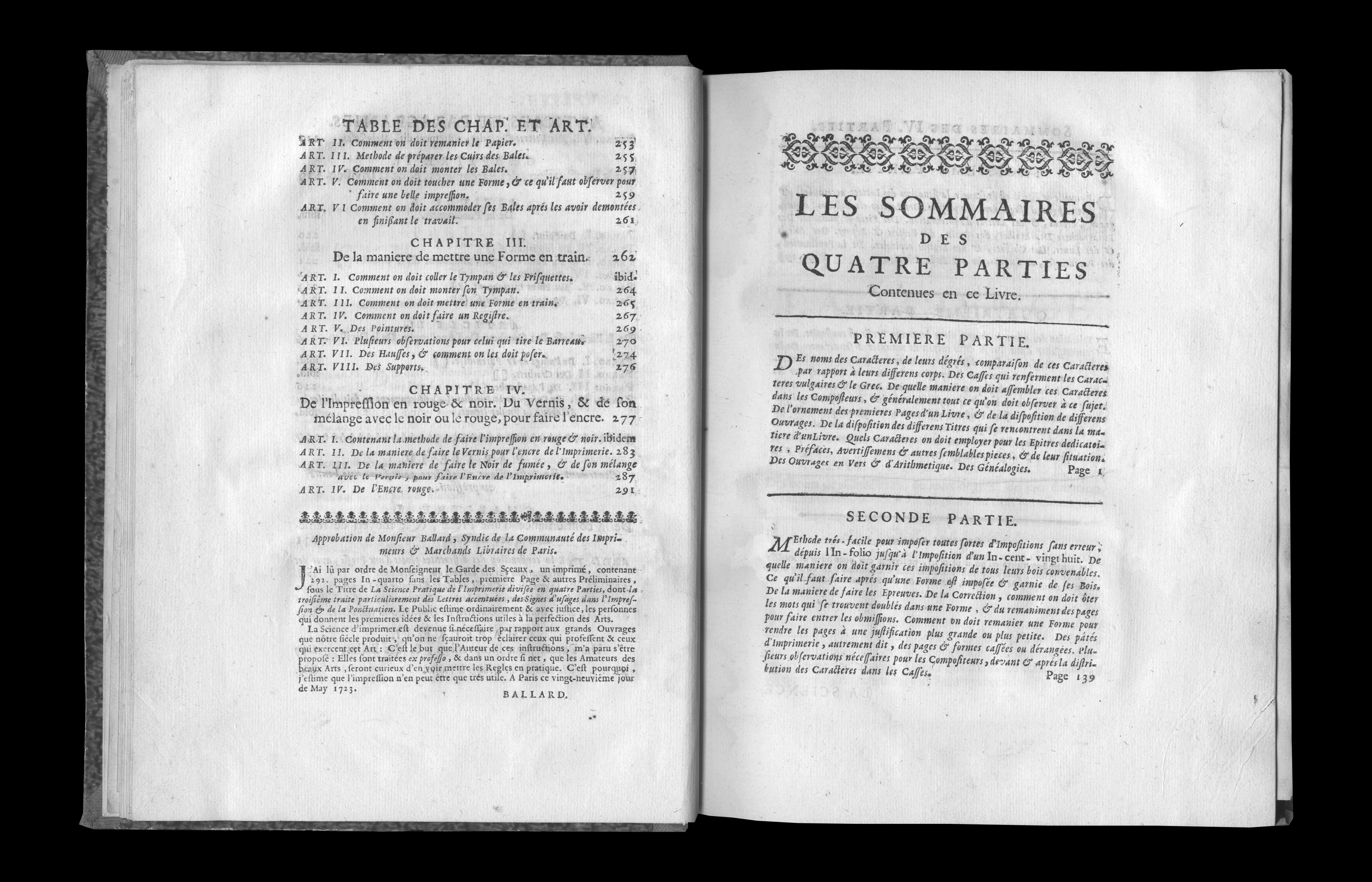 La typographie mise en ordre