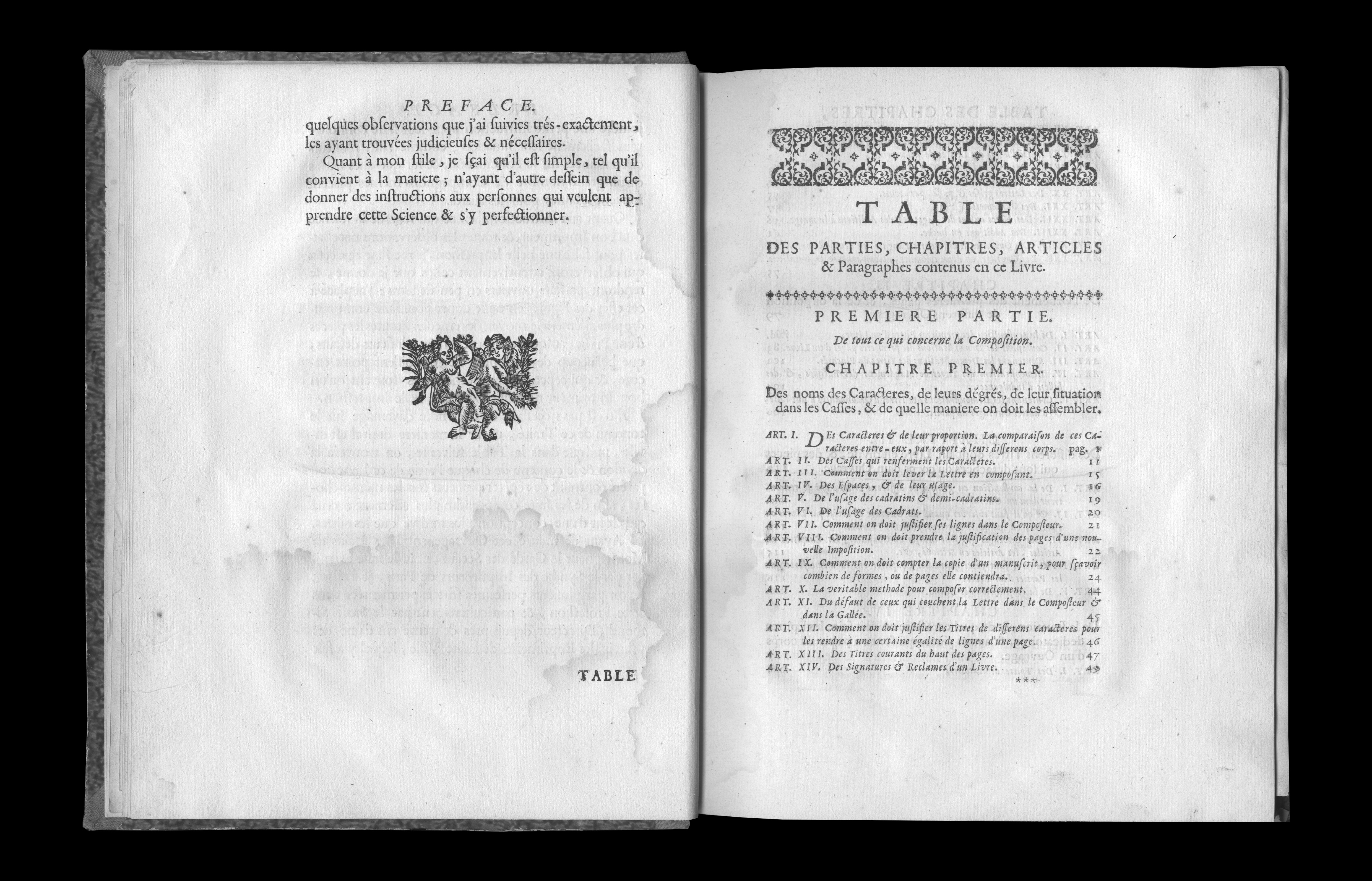 La typographie mise en ordre