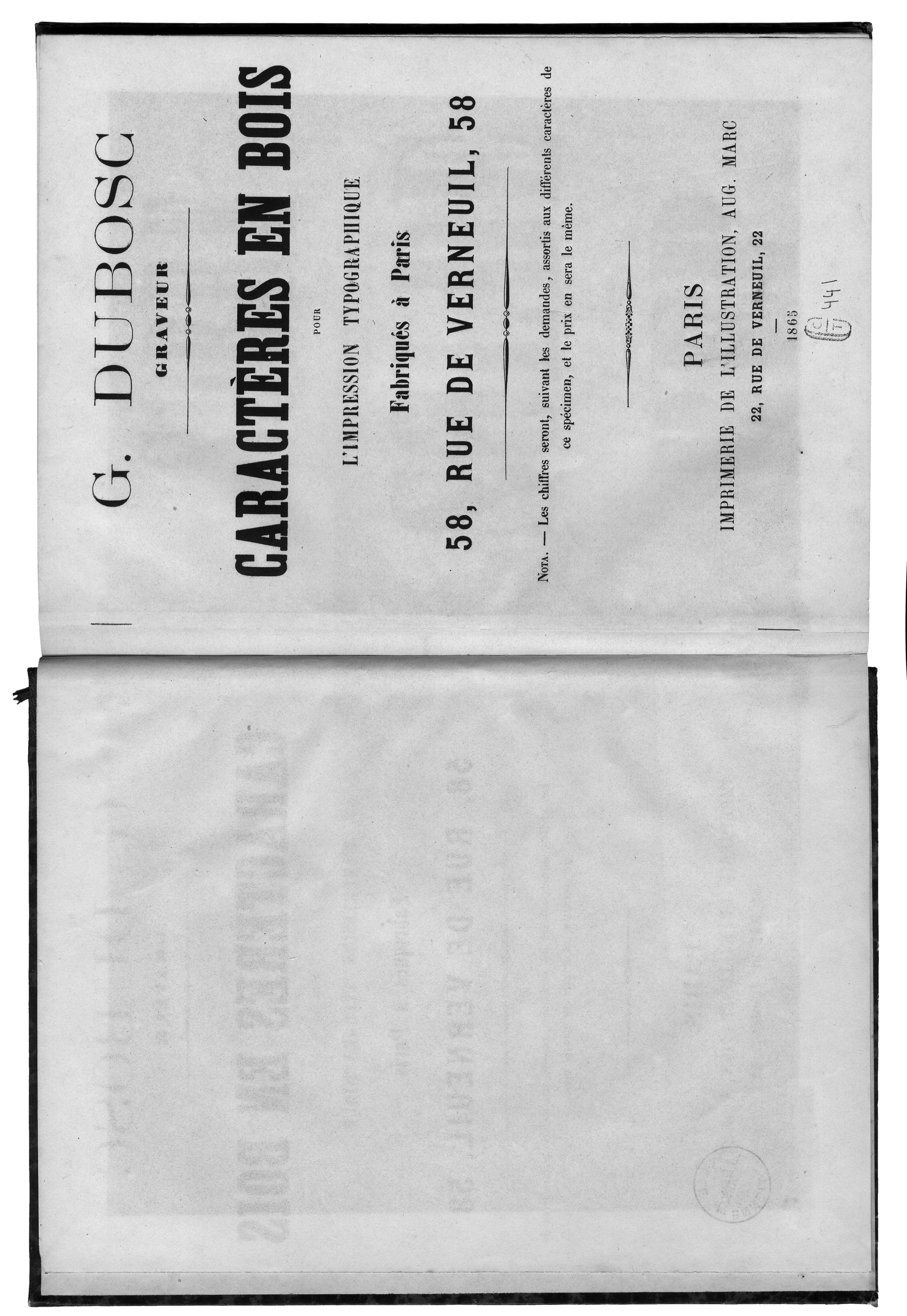 Gustave Dubosc,  chimères typographiques